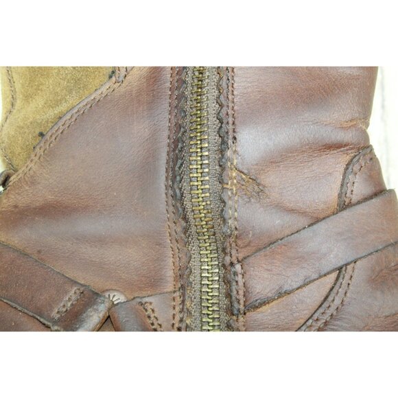 Teva De La Vina Dos Tall Casual Boots Waterproof Leather Bison Size 6 - Picture 10 of 10